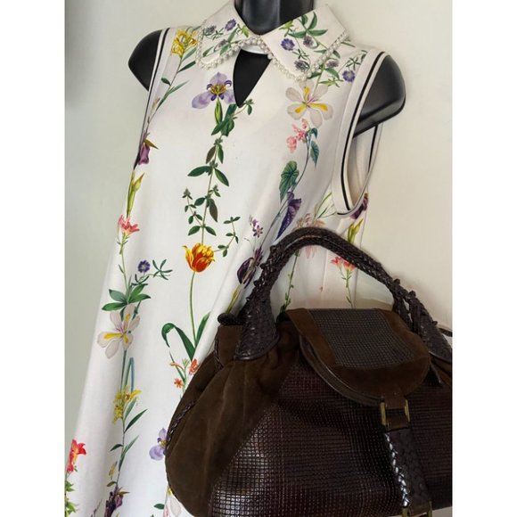 Sondra Roberts Brown Leather Handbag - Picture 9 of 16